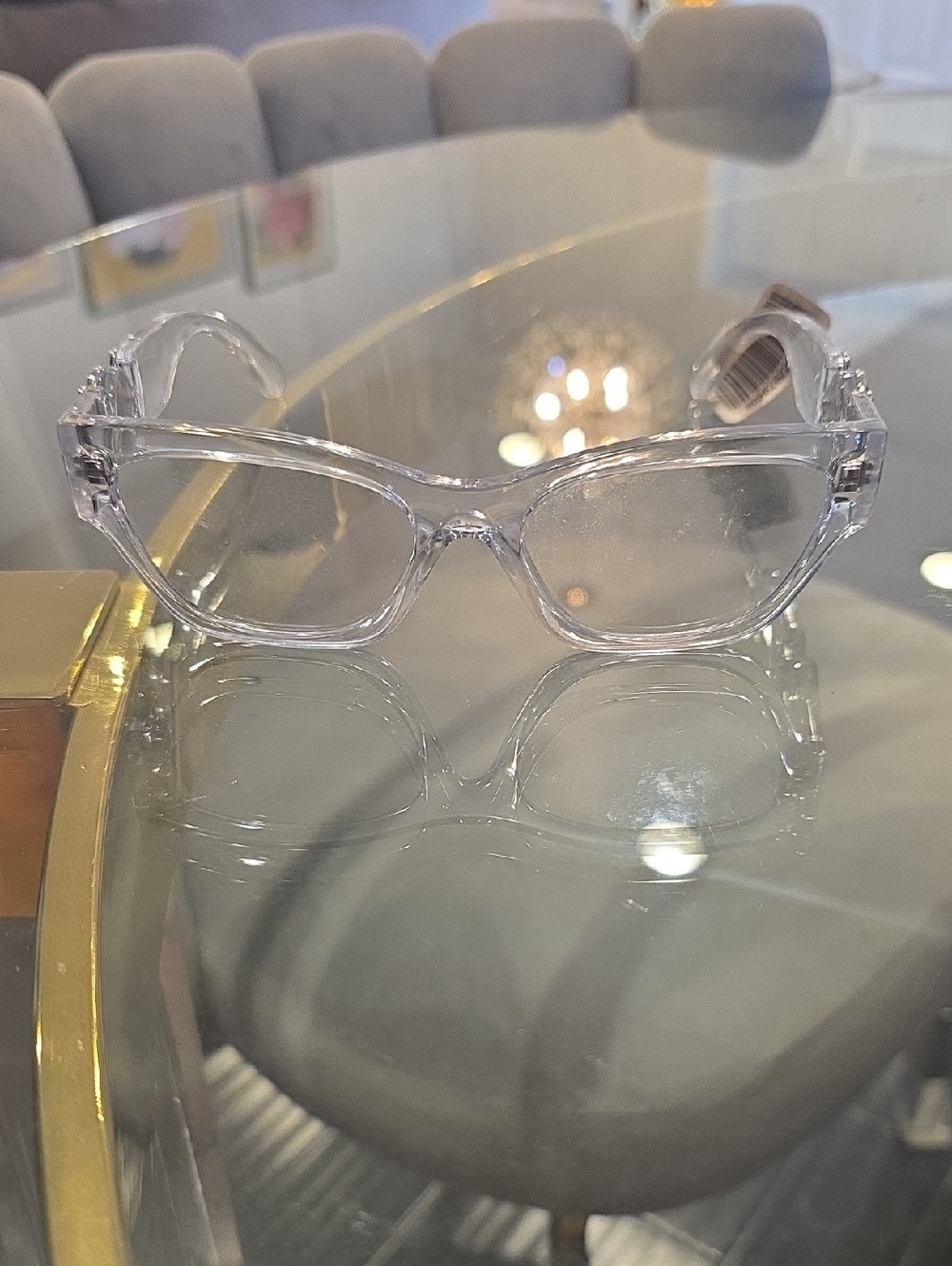 Versace Clear Transparent Eyeglasses